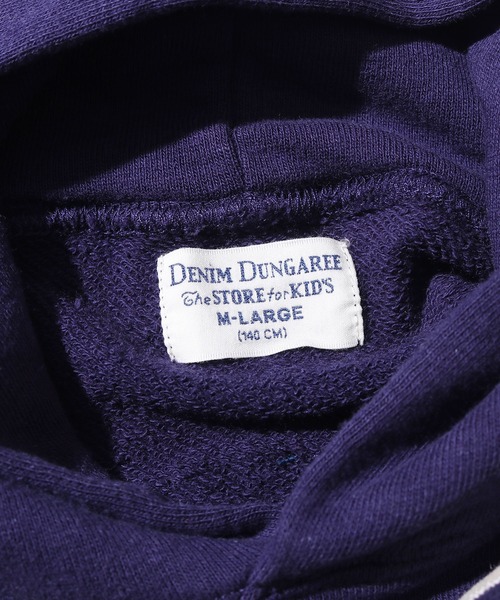 DENIM DUNGAREE（デニムダンガリー）の「DENIM DUNGAREE/ビンテージ トンプキン裏毛 23パーカー 刺繍パッチ サガラ刺繍パッチ アメカジ（パーカー・キッズ・ネイビー/グレー・140/130）」の12枚目の写真