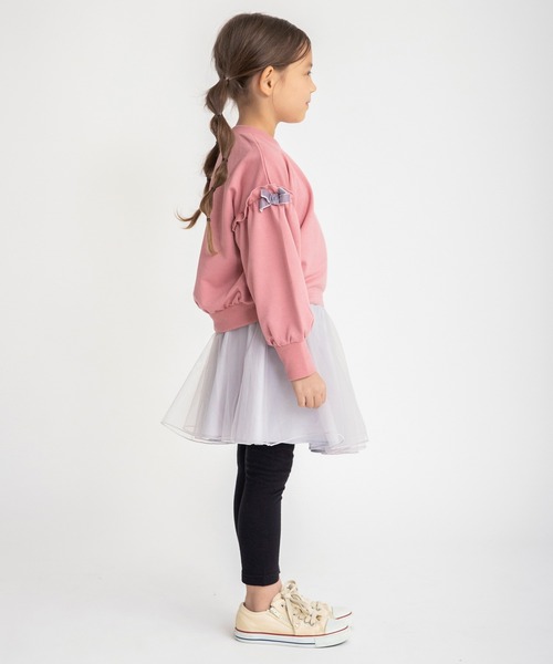 BRANSHES(ブランシェス)の「【あったか】レギンス付きチュール裏起毛スカート(スカート・キッズ・ピンクベージュ/ライトグレー・140/120/90/100/110/130/150)」の13枚目の写真