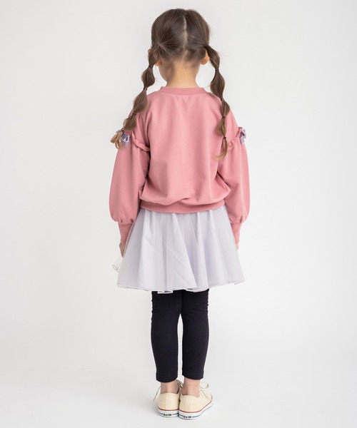 BRANSHES(ブランシェス)の「【あったか】レギンス付きチュール裏起毛スカート(スカート・キッズ・ピンクベージュ/ライトグレー・140/120/90/100/110/130/150)」の14枚目の写真