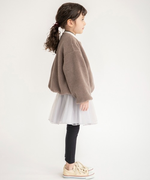 BRANSHES(ブランシェス)の「【あったか】レギンス付きチュール裏起毛スカート(スカート・キッズ・ピンクベージュ/ライトグレー・140/120/90/100/110/130/150)」の17枚目の写真