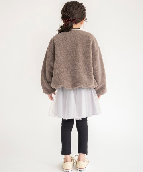 BRANSHES(ブランシェス)の「【あったか】レギンス付きチュール裏起毛スカート(スカート・キッズ・ピンクベージュ/ライトグレー・140/120/90/100/110/130/150)」の18枚目の写真
