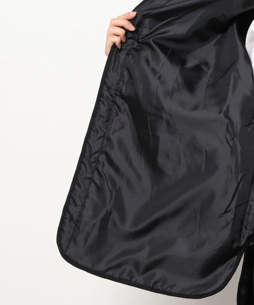 Samansa Mos2 blue（サマンサモスモスブルー）の「キルティングジャケット（ノーカラージャケット・レディース・カーキ/ライトベージュ/ブラック・ﾌﾘ-）」の4枚目の写真