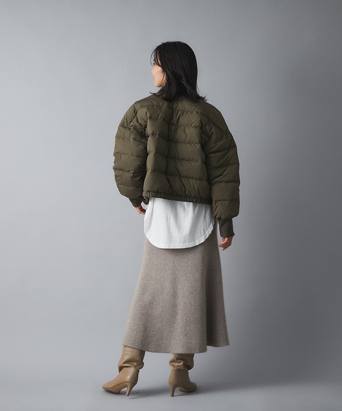 RIVE DROITE(リヴドロワ)の「どんなスタイリングにも合わせやすい ナイロンワッシャーダウンブルゾン(ダウンジャケット/コート・レディース・オフホワイト/カーキ・FREE)」の18枚目の写真