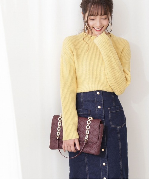 PROPORTION BODY DRESSING（プロポーションボディドレッシング）の「アゼニット / 1212170101（ニット/セーター・レディース・ライトグリーン/イエロー/ホワイト系その他・FREE）」の3枚目の写真