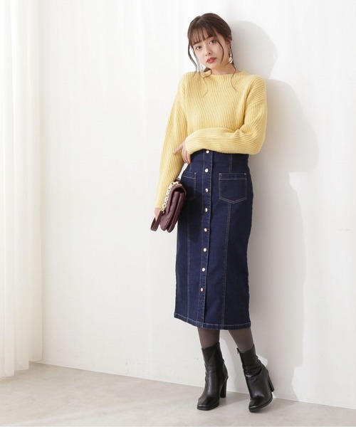 PROPORTION BODY DRESSING（プロポーションボディドレッシング）の「アゼニット / 1212170101（ニット/セーター・レディース・ライトグリーン/イエロー/ホワイト系その他・FREE）」の4枚目の写真