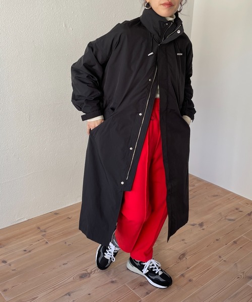 wee9s(ウィークス)の「2way over size mods coat / ツーウェイオーバーサイズフード収納可能モッズコート(モッズコート・レディース・ブラック/アイボリー/オレンジ/カーキ/ベージュ・FREE)」の17枚目の写真