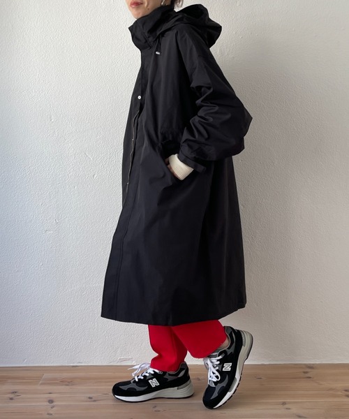 wee9s(ウィークス)の「2way over size mods coat / ツーウェイオーバーサイズフード収納可能モッズコート(モッズコート・レディース・ブラック/アイボリー/オレンジ/カーキ/ベージュ・FREE)」の12枚目の写真