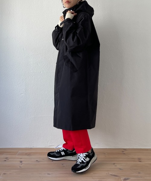 wee9s(ウィークス)の「2way over size mods coat / ツーウェイオーバーサイズフード収納可能モッズコート(モッズコート・レディース・ブラック/アイボリー/オレンジ/カーキ/ベージュ・FREE)」の13枚目の写真