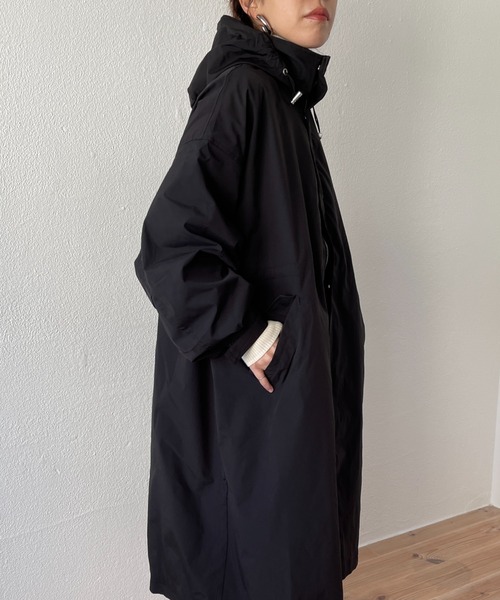 wee9s(ウィークス)の「2way over size mods coat / ツーウェイオーバーサイズフード収納可能モッズコート(モッズコート・レディース・ブラック/アイボリー/オレンジ/カーキ/ベージュ・FREE)」の10枚目の写真