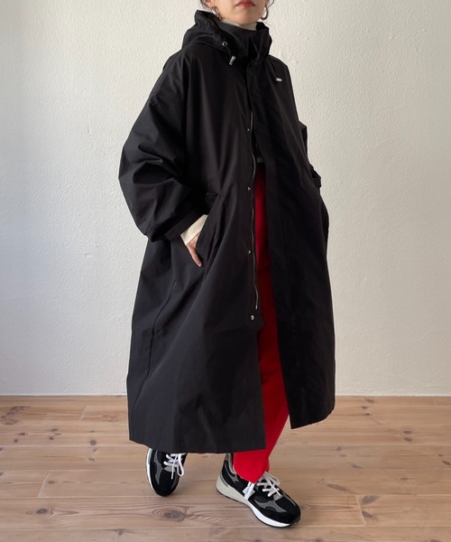 wee9s(ウィークス)の「2way over size mods coat / ツーウェイオーバーサイズフード収納可能モッズコート(モッズコート・レディース・ブラック/アイボリー/オレンジ/カーキ/ベージュ・FREE)」の11枚目の写真