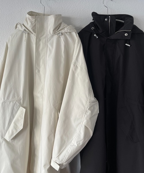 wee9s(ウィークス)の「2way over size mods coat / ツーウェイオーバーサイズフード収納可能モッズコート(モッズコート・レディース・ブラック/アイボリー/オレンジ/カーキ/ベージュ・FREE)」の20枚目の写真