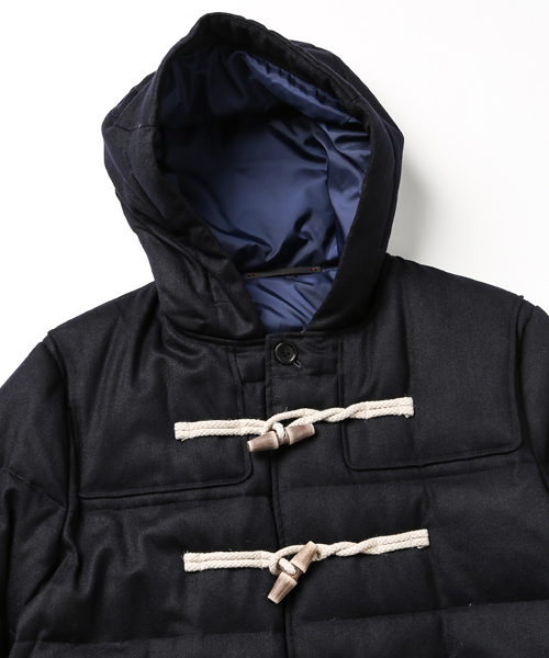 Paul Smith（ポールスミス）の「DOWN DUFFLE JACKET / 243348 795LDC（ダウンジャケット/コート・メンズ・ネイビー/ベージュ・MEDIUM/X-LARGE/SMALL/LARGE）」の11枚目の写真