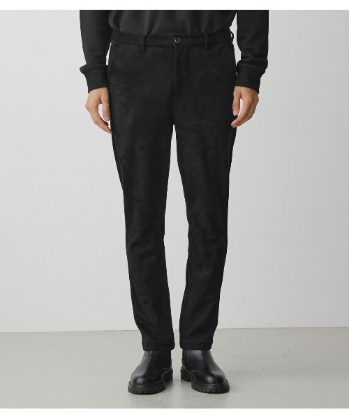 AZUL by moussy(アズールバイマウジー)の「FAUX SUEDE STATHAM PANTS/フェイクスエードステイサムパンツ(その他パンツ・メンズ・ブラック・SMALL/MEDIUM/LARGE)」の6枚目の写真