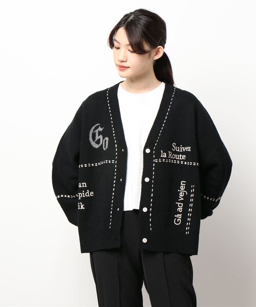 blanc basque(ブランバスク)の「BLANC basque ブランバスク 太糸ハンドステッチ×ロゴ入りニット(カーディガン/ボレロ・レディース・ブラック/グリーン/アイボリー・M(38))」の21枚目の写真
