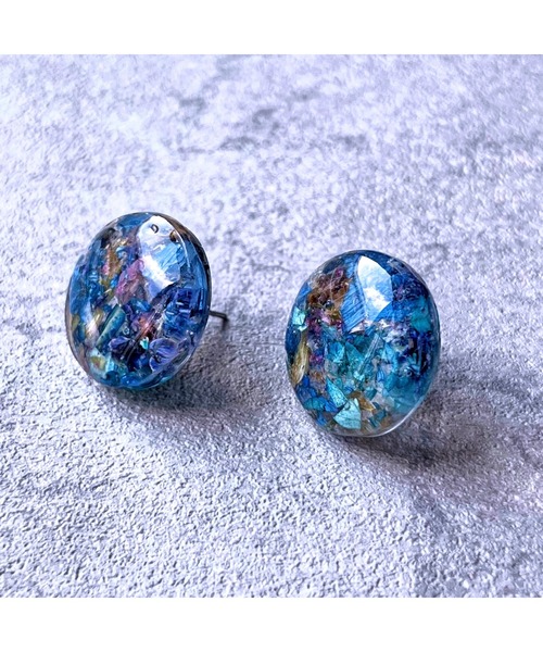 tone（トーン）の「【Willija】金属アレルギー対応《花景》フラワーピアス大(MA)（ピアス（両耳用）・レディース・ホワイト/パープル/ブルー/パープル系その他2/ライム/ローズ/アクア/ロイヤルブルー/バイオレット/レッド/ブラック/グリーン/オレンジ/ゴールド/シルバー・FREE）」の17枚目の写真