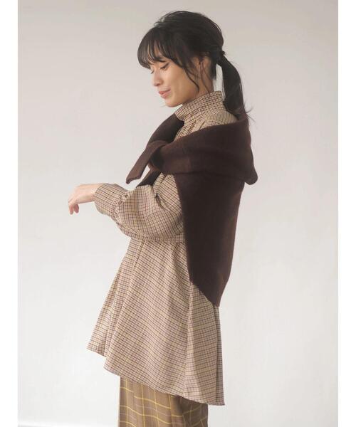 Green Parks(グリーンパークス)の「ウールブレンド 裾ラウンドプルオーバー*(ニット/セーター・レディース・ベージュ/杢グレー/ブラウン/グリーン・FREE)」の17枚目の写真