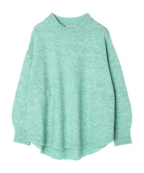 Green Parks(グリーンパークス)の「ウールブレンド 裾ラウンドプルオーバー*(ニット/セーター・レディース・ベージュ/杢グレー/ブラウン/グリーン・FREE)」の16枚目の写真