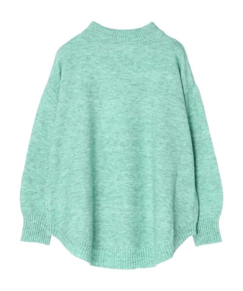 Green Parks(グリーンパークス)の「ウールブレンド 裾ラウンドプルオーバー*(ニット/セーター・レディース・ベージュ/杢グレー/ブラウン/グリーン・FREE)」の15枚目の写真