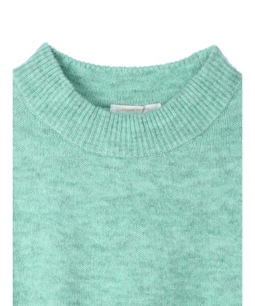 Green Parks(グリーンパークス)の「ウールブレンド 裾ラウンドプルオーバー*(ニット/セーター・レディース・ベージュ/杢グレー/ブラウン/グリーン・FREE)」の14枚目の写真