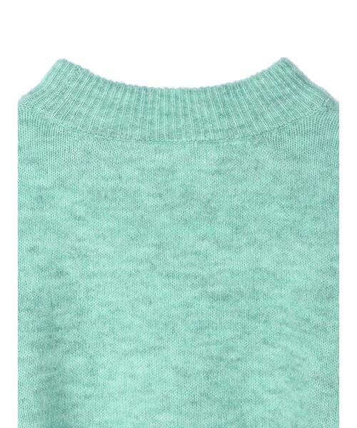 Green Parks(グリーンパークス)の「ウールブレンド 裾ラウンドプルオーバー*(ニット/セーター・レディース・ベージュ/杢グレー/ブラウン/グリーン・FREE)」の11枚目の写真