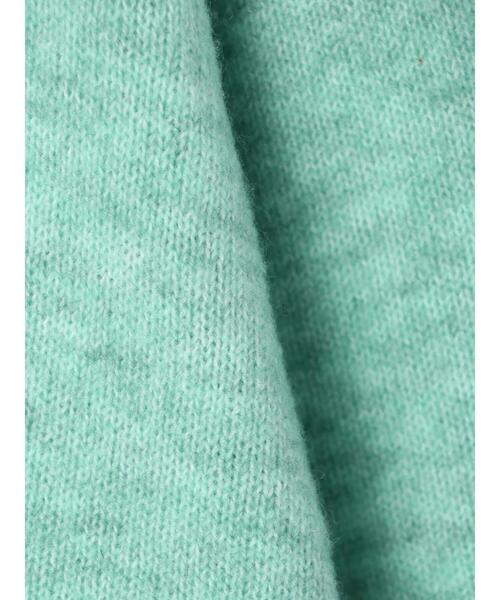 Green Parks(グリーンパークス)の「ウールブレンド 裾ラウンドプルオーバー*(ニット/セーター・レディース・ベージュ/杢グレー/ブラウン/グリーン・FREE)」の9枚目の写真