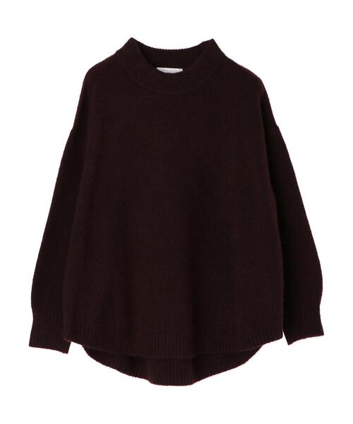 Green Parks(グリーンパークス)の「ウールブレンド 裾ラウンドプルオーバー*(ニット/セーター・レディース・ベージュ/杢グレー/ブラウン/グリーン・FREE)」の6枚目の写真