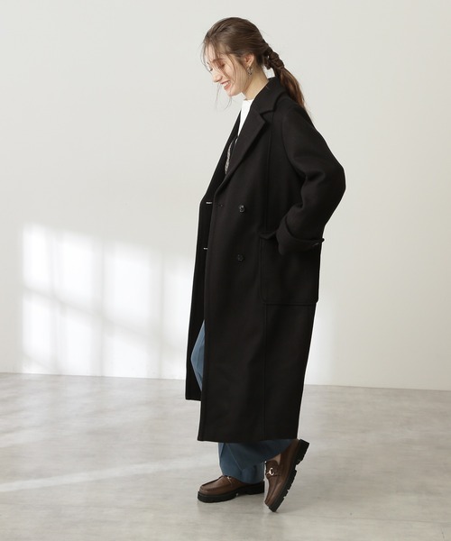 N.（N. Natural Beauty Basic）（エヌエヌナチュラルビューティーベーシック）の「【S Size Line】◆テックウールチェスターコート（チェスターコート・レディース・ブラック/ピンク/モカ・SMALL/MEDIUM）」の10枚目の写真