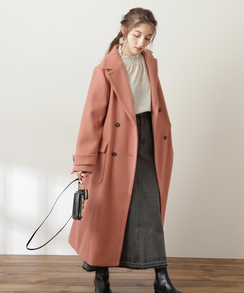 N.（N. Natural Beauty Basic）（エヌエヌナチュラルビューティーベーシック）の「【S Size Line】◆テックウールチェスターコート（チェスターコート・レディース・ブラック/ピンク/モカ・SMALL/MEDIUM）」の7枚目の写真