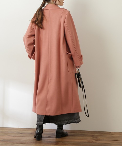 N.（N. Natural Beauty Basic）（エヌエヌナチュラルビューティーベーシック）の「【S Size Line】◆テックウールチェスターコート（チェスターコート・レディース・ブラック/ピンク/モカ・SMALL/MEDIUM）」の6枚目の写真