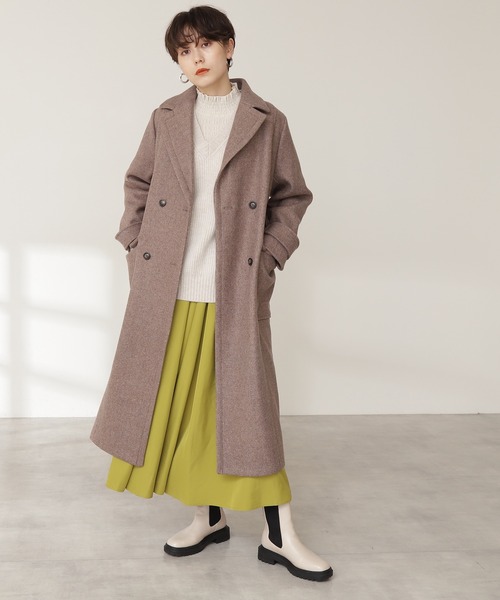 N.（N. Natural Beauty Basic）（エヌエヌナチュラルビューティーベーシック）の「【S Size Line】◆テックウールチェスターコート（チェスターコート・レディース・ブラック/ピンク/モカ・SMALL/MEDIUM）」の12枚目の写真