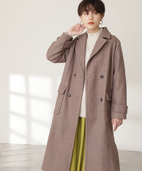 N.（N. Natural Beauty Basic）（エヌエヌナチュラルビューティーベーシック）の「【S Size Line】◆テックウールチェスターコート（チェスターコート・レディース・ブラック/ピンク/モカ・SMALL/MEDIUM）」の13枚目の写真