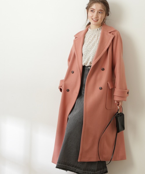 N.（N. Natural Beauty Basic）（エヌエヌナチュラルビューティーベーシック）の「【S Size Line】◆テックウールチェスターコート（チェスターコート・レディース・ブラック/ピンク/モカ・SMALL/MEDIUM）」の14枚目の写真