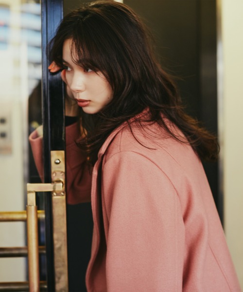 N.（N. Natural Beauty Basic）（エヌエヌナチュラルビューティーベーシック）の「【S Size Line】◆テックウールチェスターコート（チェスターコート・レディース・ブラック/ピンク/モカ・SMALL/MEDIUM）」の15枚目の写真