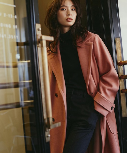 N.（N. Natural Beauty Basic）（エヌエヌナチュラルビューティーベーシック）の「【S Size Line】◆テックウールチェスターコート（チェスターコート・レディース・ブラック/ピンク/モカ・SMALL/MEDIUM）」の16枚目の写真