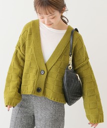 SLOBE citron. | SLOBE citron. ブロック編みニット◆(カーディガン/ボレロ)