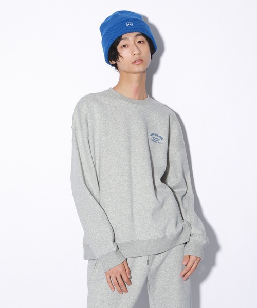 PBLIM（ページボーイリム）の「【PAGEBOYLIM】ウラキモウルーズクルー（スウェット・レディース・ブルー/グリーン/クリーム/杢グレー・MEDIUM/LARGE）」の6枚目の写真