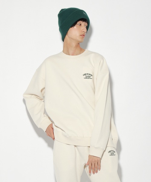PBLIM（ページボーイリム）の「【PAGEBOYLIM】ウラキモウルーズクルー（スウェット・レディース・ブルー/グリーン/クリーム/杢グレー・MEDIUM/LARGE）」の19枚目の写真