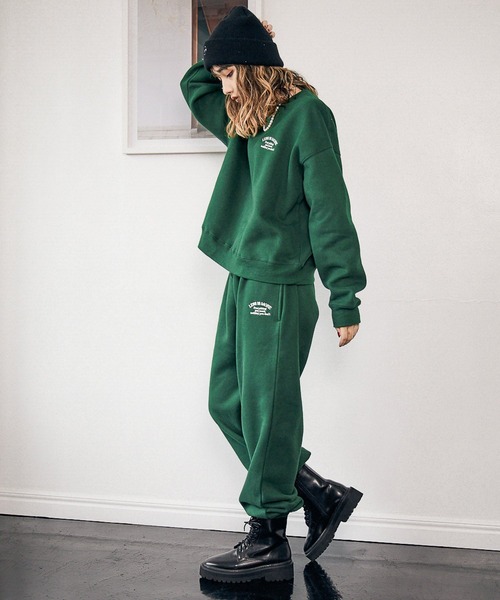 PBLIM（ページボーイリム）の「【PAGEBOYLIM】ウラキモウルーズクルー（スウェット・レディース・ブルー/グリーン/クリーム/杢グレー・MEDIUM/LARGE）」の8枚目の写真