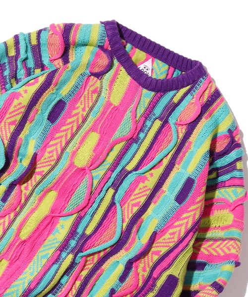 THRIFTY LOOK（スリフティールック）の「THRIFTY LOOK/スリフティルック COOGI CREW SWEATER クルーセーター ニット 3Dニット（ニット/セーター・メンズ・ブラック/パープル/ネイビー/ホワイト・FREE）」の13枚目の写真