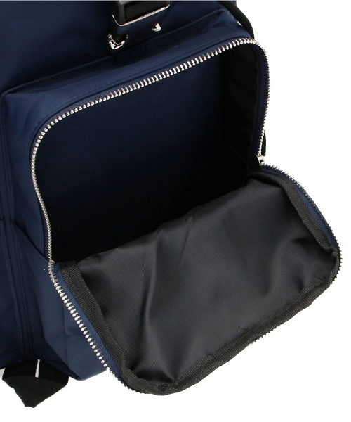 WEGO（ウィゴー）の「WEGO/ダブルポケットバックパック（バックパック/リュック・メンズ・ブラック/ネイビー・FREE）」の5枚目の写真