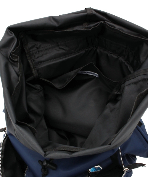 WEGO（ウィゴー）の「WEGO/ダブルポケットバックパック（バックパック/リュック・メンズ・ブラック/ネイビー・FREE）」の7枚目の写真