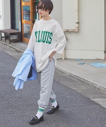 【forksy.】ビックカレッジロゴベースボールTシャツ