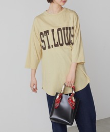 【forksy.】ビックカレッジロゴベースボールTシャツ