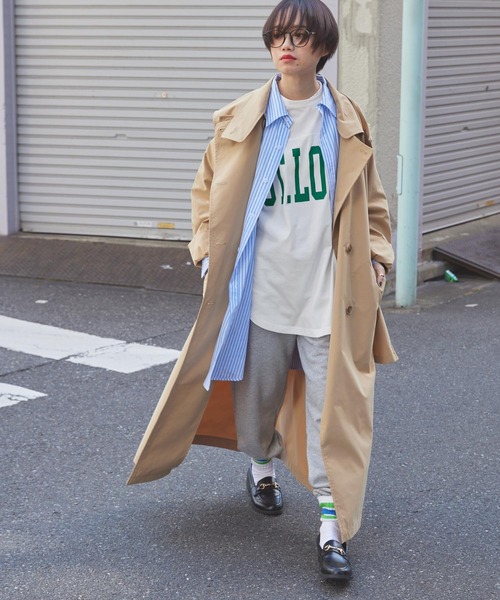 forksy.(フォルクシー)の「【forksy.】ビックカレッジロゴベースボールTシャツ(Tシャツ/カットソー・レディース・ホワイト/イエロー/アイボリー/杢グレー・FREE)」の13枚目の写真
