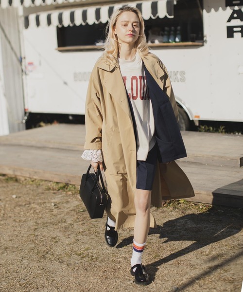 forksy.(フォルクシー)の「【forksy.】ビックカレッジロゴベースボールTシャツ(Tシャツ/カットソー・レディース・ホワイト/イエロー/アイボリー/杢グレー・FREE)」の15枚目の写真