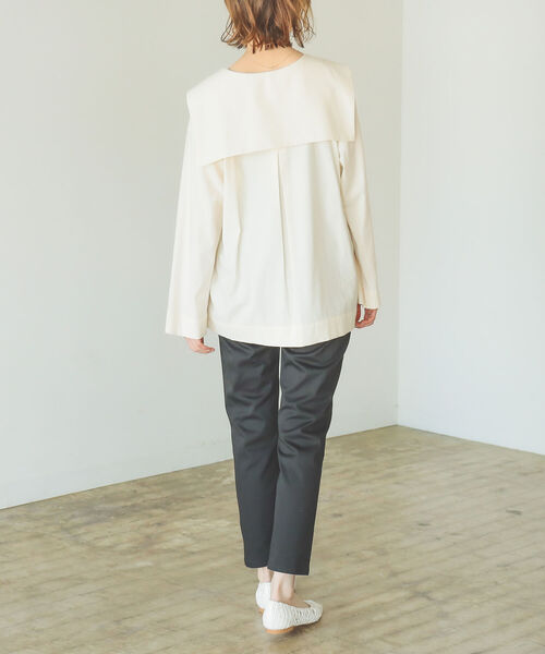 B:MING by BEAMS（ビーミングバイビームス）の「B:MING by BEAMS / オーガニック セーラーカラー ブラウス 22SS（シャツ/ブラウス・レディース・アイボリー系/ベージュ・MEDIUM/SMALL）」の7枚目の写真