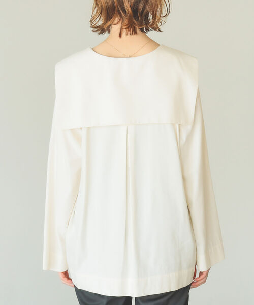 B:MING by BEAMS（ビーミングバイビームス）の「B:MING by BEAMS / オーガニック セーラーカラー ブラウス 22SS（シャツ/ブラウス・レディース・アイボリー系/ベージュ・MEDIUM/SMALL）」の15枚目の写真