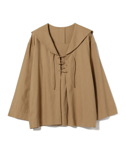 B:MING by BEAMS（ビーミングバイビームス）の「B:MING by BEAMS / オーガニック セーラーカラー ブラウス 22SS（シャツ/ブラウス・レディース・アイボリー系/ベージュ・MEDIUM/SMALL）」の21枚目の写真