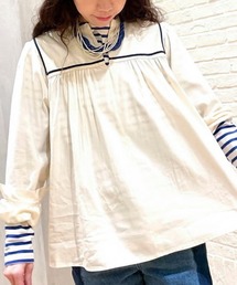 B:MING by BEAMS / オーガニック セーラーカラー ブラウス 22SS