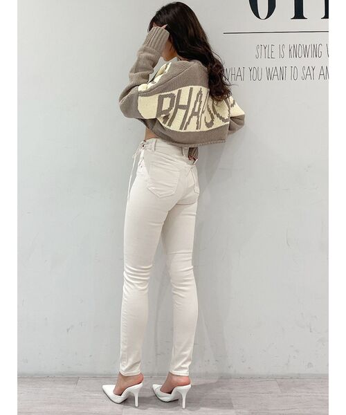 GYDA（ジェイダ）の「RHAPSODYモールショートニットトップス（ニット/セーター・レディース・チャコールグレー/ミント/ベージュ・FREE）」の20枚目の写真